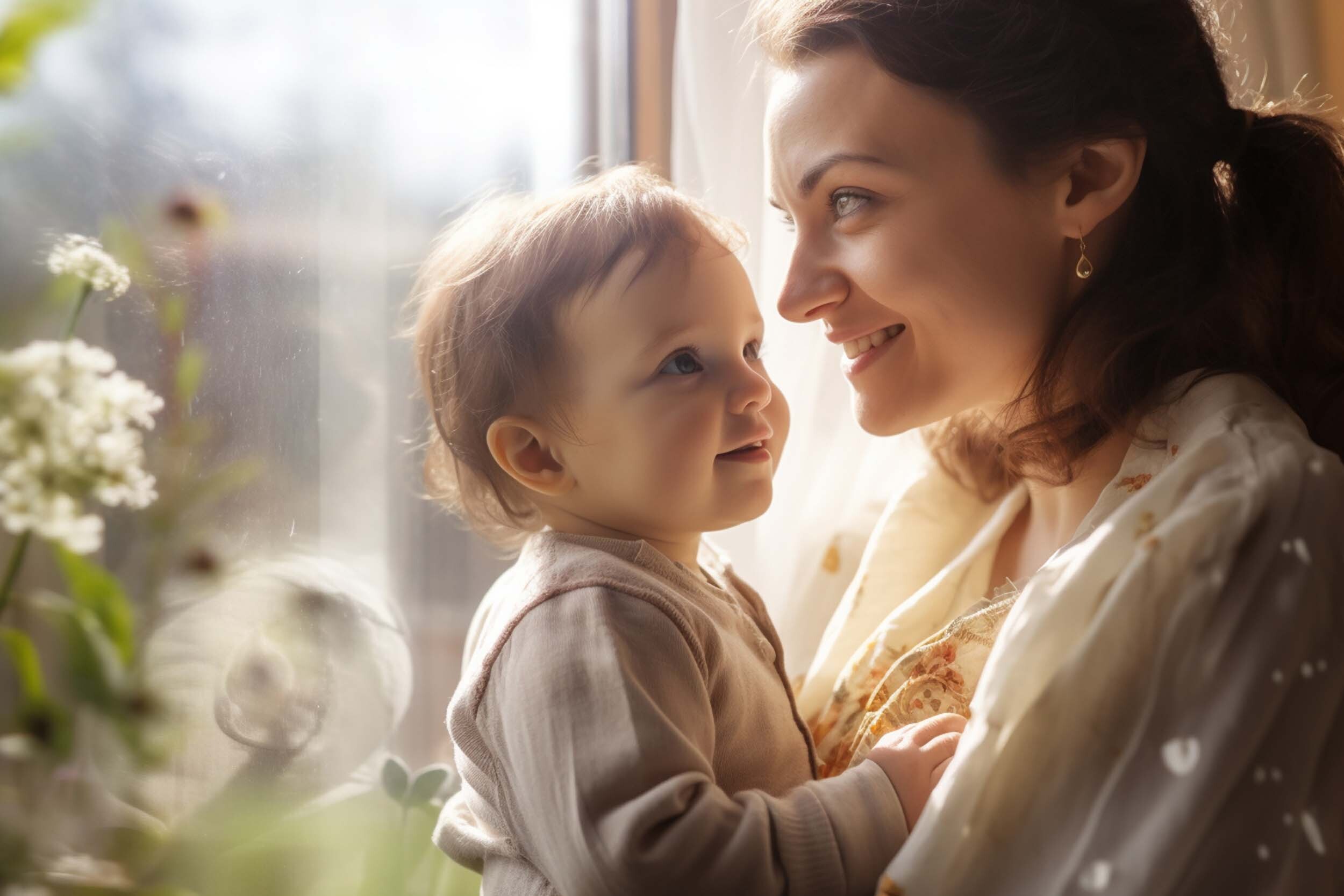 Dentinox - Sorglose Mutter mit ruhigem Baby