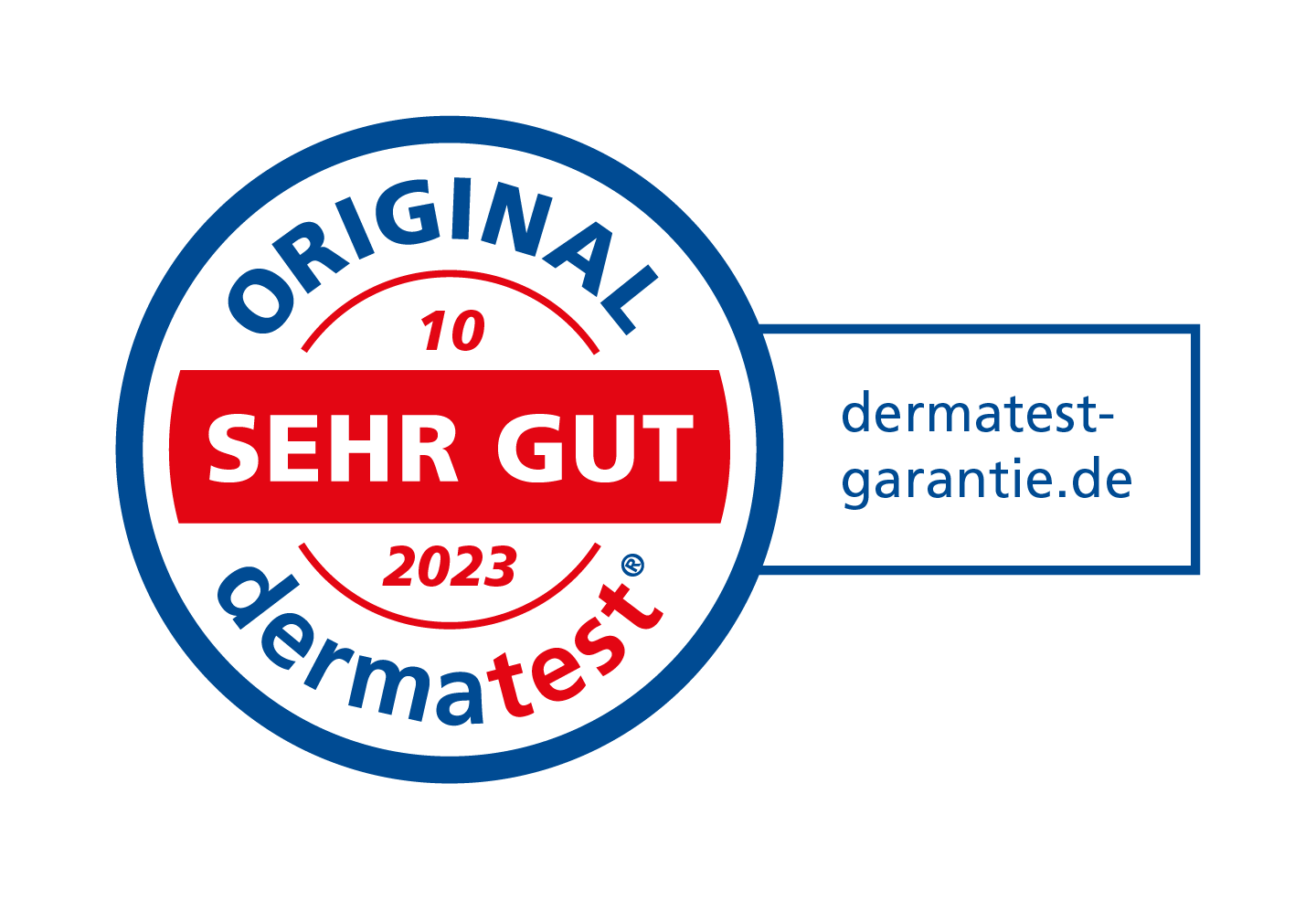 Dermatest Siegel dermatest Garantie RGB 2023 Oktober DE