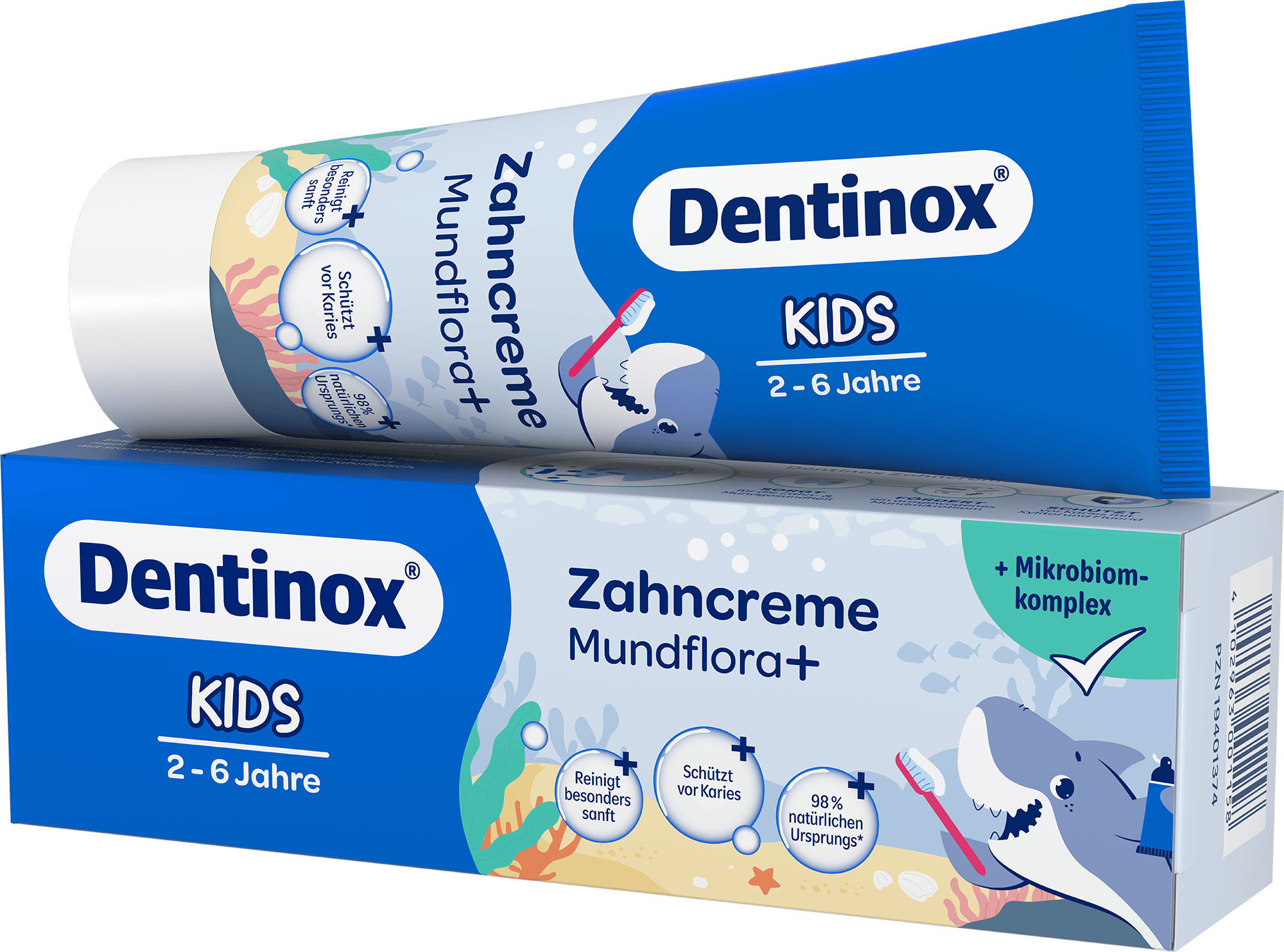 3 D Dentinox Zahncreme Kids 75ml KOMBI 144dpi rgb 0321